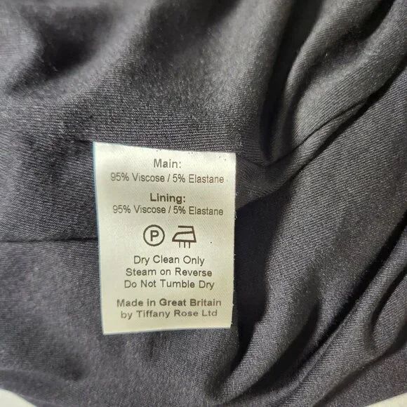 TIFFANY ROSE Maternity Isabella Glitter Black Surplice Dress Size6 USA 14/16. - Picture 11 of 16